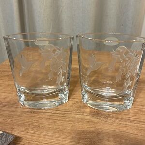 24% Lead Crystal Vase Made in Czech Republic Hummingbird design Teleflora Gift
